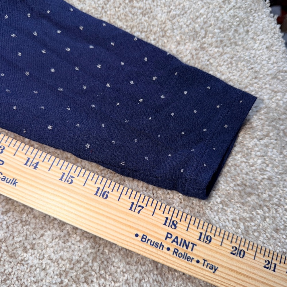 Boden Womens Navy Blue Star Print Henley Pajama Set Long Sleeve 2 Piece PJ Set 6 - Picture 6 of 13